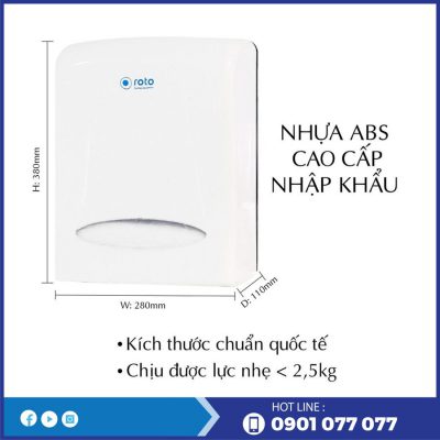 Kích thước hộp đựng giấy lau tay RT8038A-thegioigiayvn.com