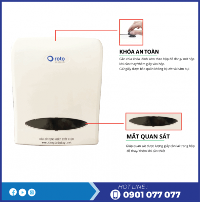 Ưu điểm hộp đựng giấy lau tay RT8038A-thegioigiayvn.com