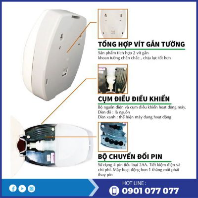 Chi tiết sản phẩm bình đựng xà bông rt811-thegioigiayvn.com