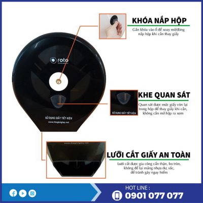 Đặc điểm hộp đựng gvs cuộn lớn rt3203B-thegioigiayvn.com