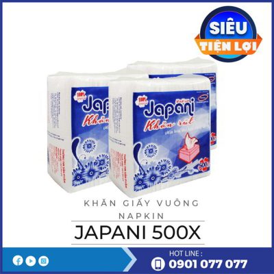 Cung cấp khăn giấy vuông napkin JP500X-thegioigiayvn.com