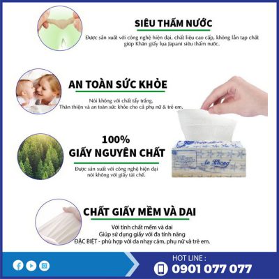 Ưu điểm của khăn giấy lau tay An Khang 24-1-thegioigiayvn.com