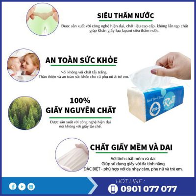 Ưu điểm của khăn giấy lau tay rt20-2