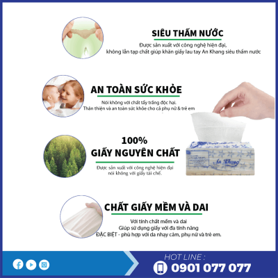Ưu điểm của khăn giấy lau tay An Khang 24-1-thegioigiayvn.com