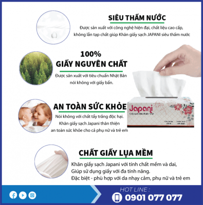 Ưu điểm của khăn giấy sạch JPS180-thegioigiayvn.com