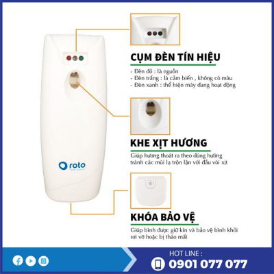 Đặc điểm máy xịt phòng tự động rt815-thegioigiayvn.com