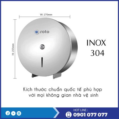 Kích thước hộp đựng gvs cuộn lớn RT5822I-thegioigiayvn.com