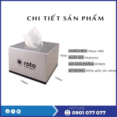 Chi tiết sản phẩm hộp đựng giấy lau tay để bàn RT809-thegioigiayvn.com