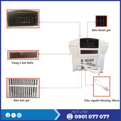 Cấu tạo của máy sấy tay roto2000-thegioigiayvn.com