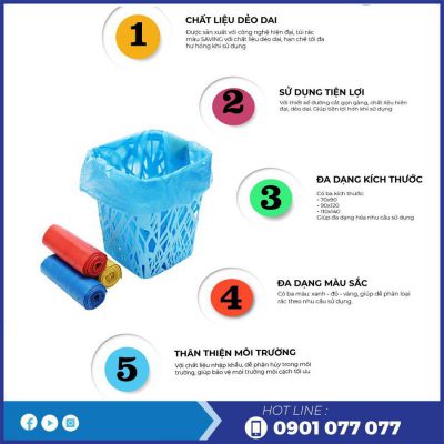 Lợi ích khi sử dụng túi rác màu saving-thegioigiayvn.com