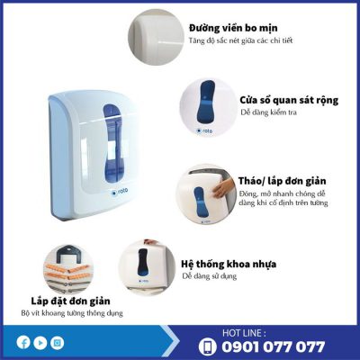 Ưu điểm của hộp đựng khăn giấy lau tay RT8039-thegioigiayvn.com
