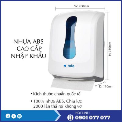 Kích thước hộp đựng giấy lau tay RT8039-thegioigiayvn.com