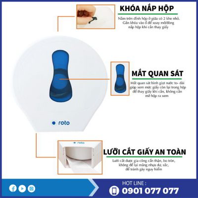 Ưu điểm của hộp đựng gvs cuộn lớn rt3303-thegioigiayvn.com