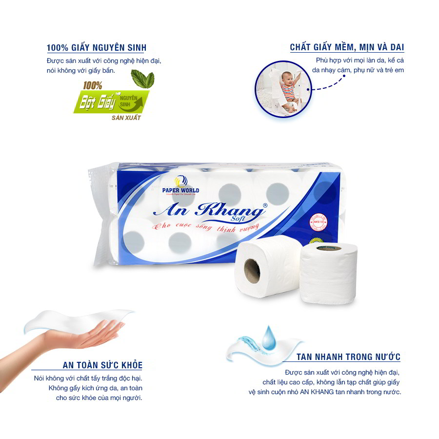 Lợi ích khi sử dụng Giấy vệ sinh An Khang Soft10
