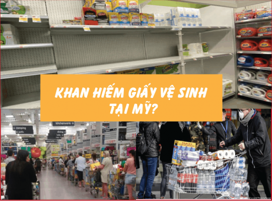 Khan hiếm giấy vệ sinh tại Mỹ