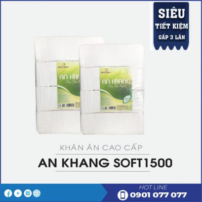 Cung cấp khăn ăn An Khang Soft1500 Siêu Tiết Kiệm