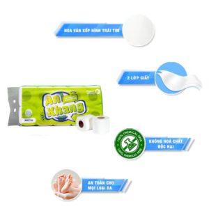 Giấy vệ sinh cuộn nhỏ An Khang Classic10