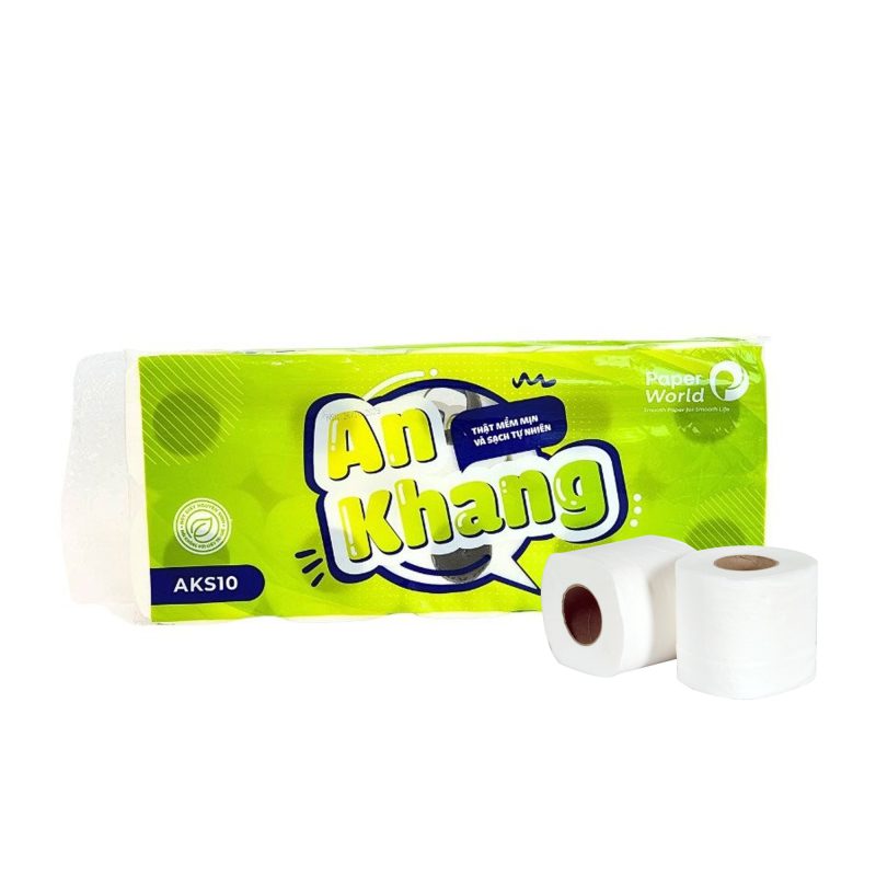 Giấy vệ sinh cuộn nhỏ An Khang Soft10 | AKS10