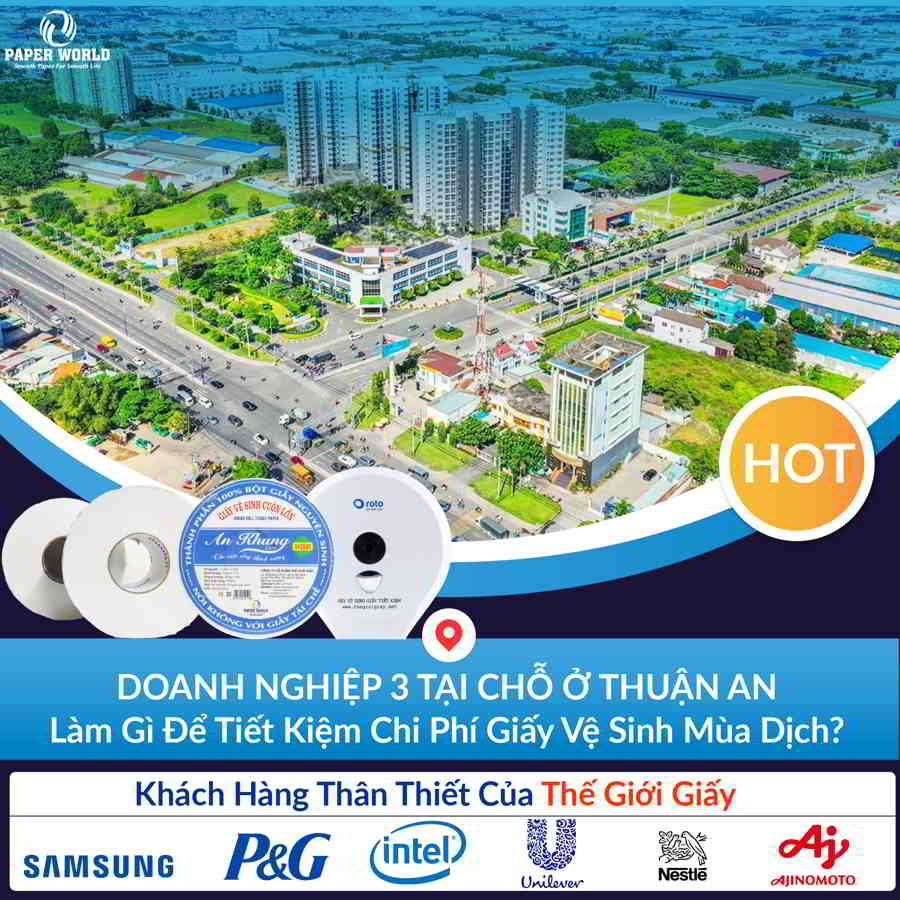 giấy vệ sinh công nghiệp tại Thuận An