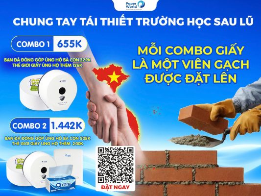 Cùng Thế Giới Giấy chung tay quyên góp tái thiết trường học cho các em học sinh Lào Cai