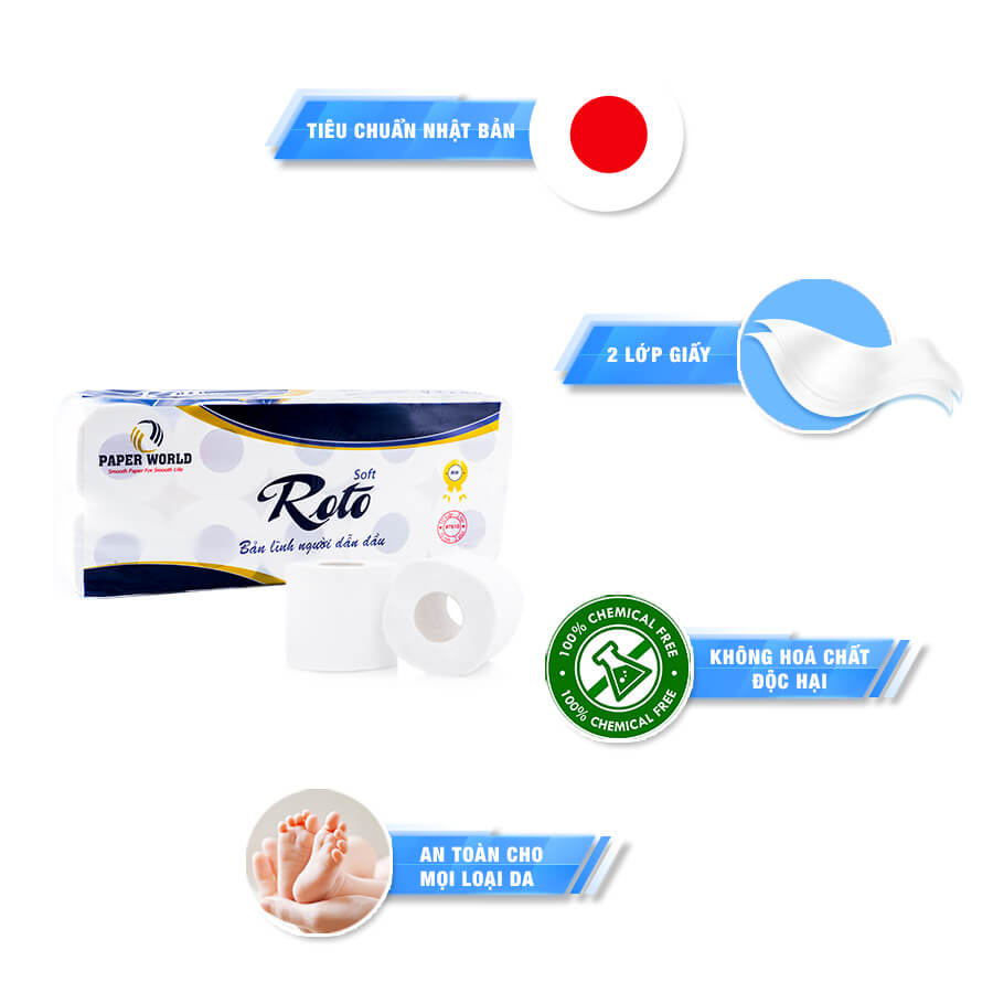 Giấy Vệ Sinh Cao Cấp Roto Soft10