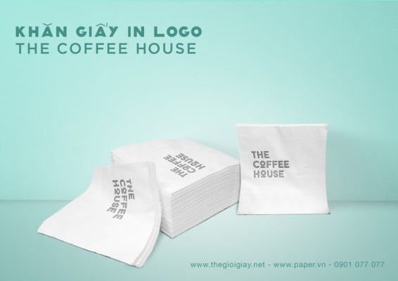 Cung cấp khăn giấy in logo The Coffee House