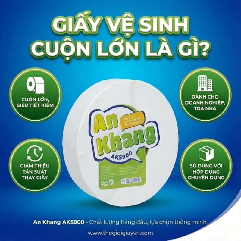Ưu điểm khi lựa chọn giấy vệ sinh cuộn lớn để dùng