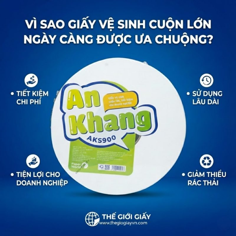 Bí quyết đằng sau sự phổ biến của giấy vệ sinh cuộn lớn