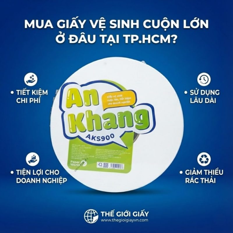 Mua giấy vệ sinh cuộn lớn ở đâu giá rẻ