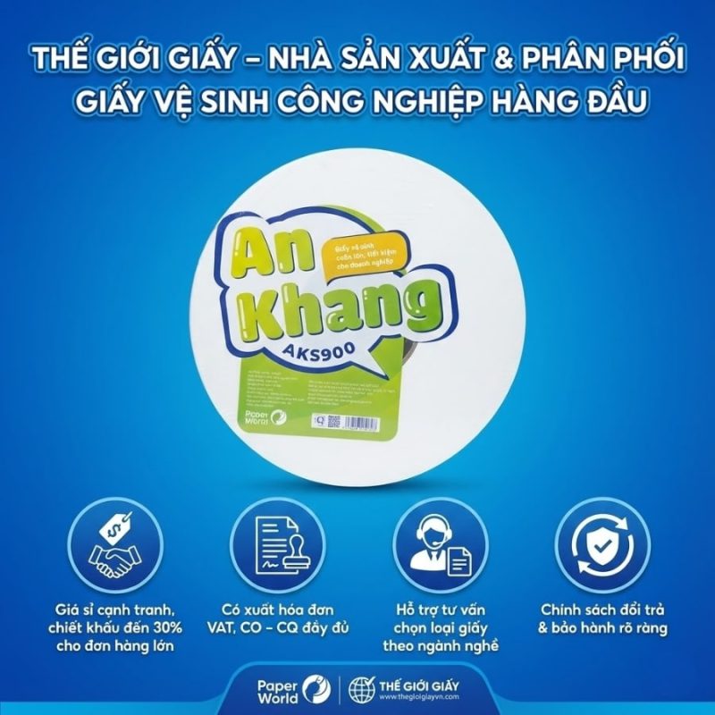 Thế Giới Giấy - chuyên gia về giấy vệ sinh cuộn lớn hàng đầu Việt Nam