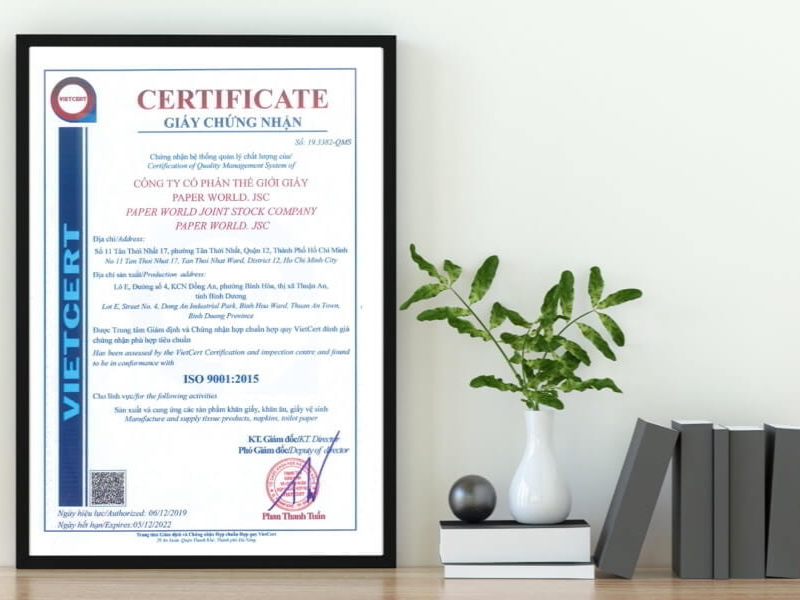 Chứng nhận và nguồn gốc sản xuất uy tín