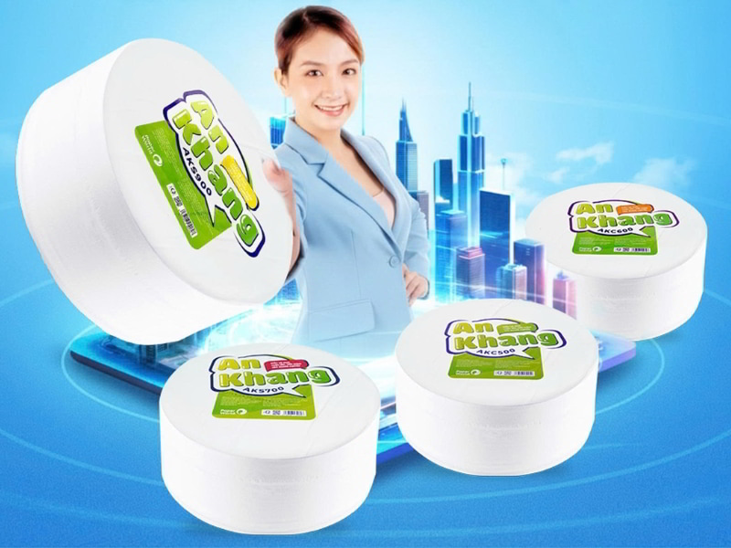 Giấy vệ sinh cuộn lớn khu trung tâm thương mại Quận 1