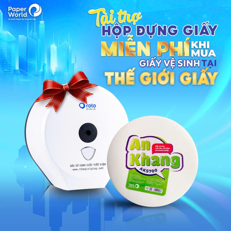 Chương trình tài trợ hộp đựng giấy vệ sinh cao cấp