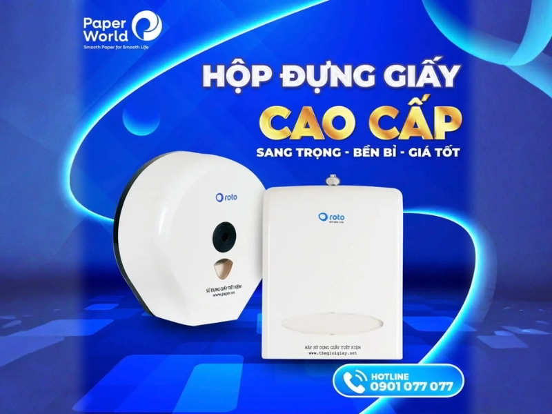 Hộp đựng giấy vệ sinh cao cấp