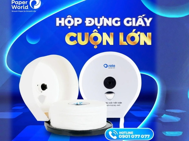 Hộp đựng giấy vệ sinh cuộn lớn
