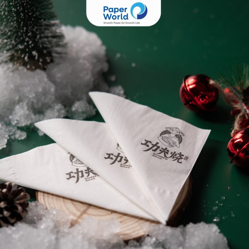 Nhiều thương hiệu F& tin dùng sản phẩm khăn giấy in logo từ Thế Giới Giấy