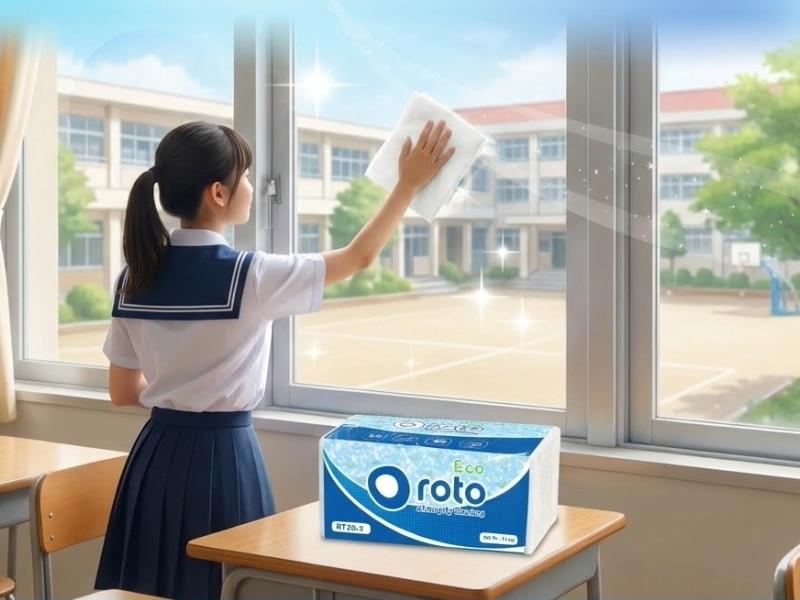 Khăn giấy lau tay cho trường học đạt tiêu chuẩn y tế