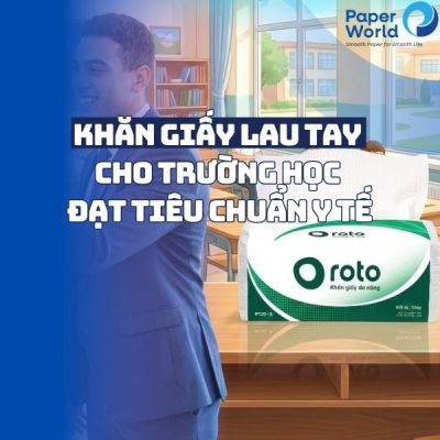 Khăn giấy lau tay cho trường học đạt tiêu chuẩn y tế