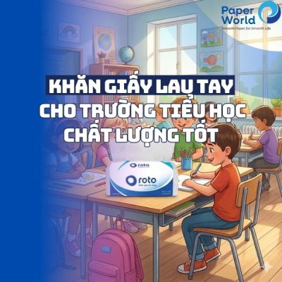 Khăn giấy lau tay cho trường tiểu học chất lượng tốt