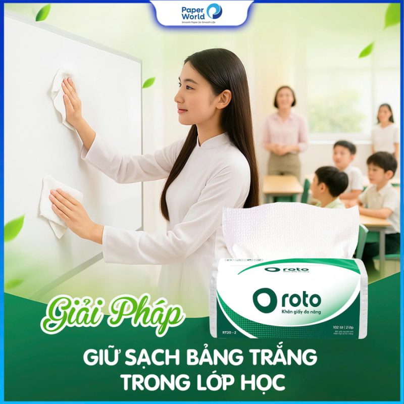 Khăn giấy lau tay công nghiệp cho trường học