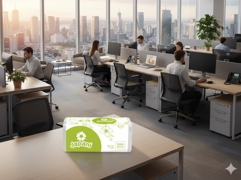 Khăn giấy lau tay công nghiệp dùng trong văn phòng