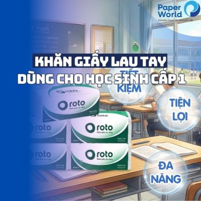 Khăn giấy lau tay dùng cho học sinh cấp 1