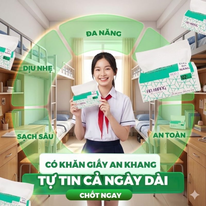 Khăn giấy lau tay phù hợp quy định vệ sinh học đường