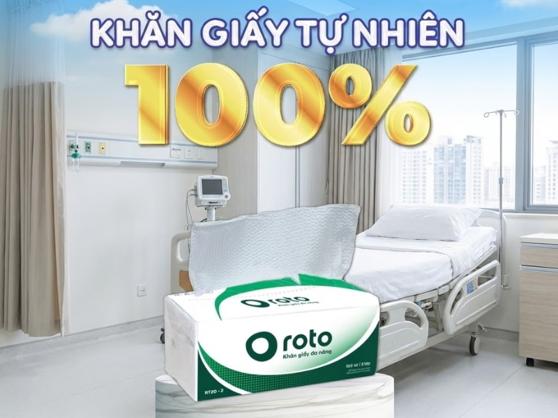 Khăn giấy lau tay thân thiện môi trường cho bệnh viện