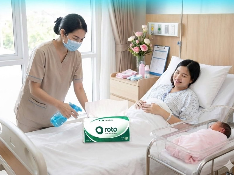 Khăn giấy y tế chuyên dùng cho khoa sản
