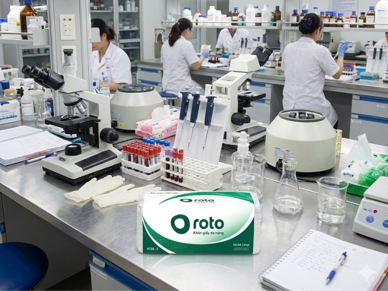 Khăn giấy y tế dùng trong phòng xét nghiệm