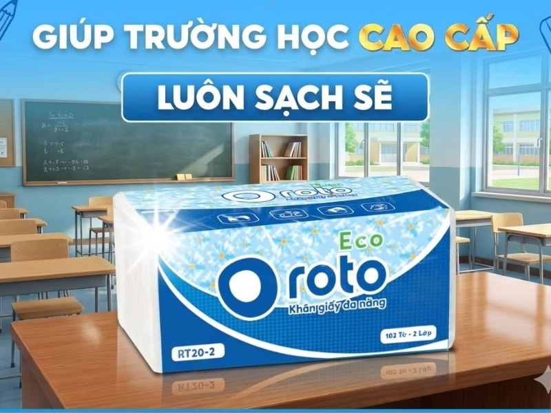 Mua khăn giấy lau tay cho trường học giá sỉ