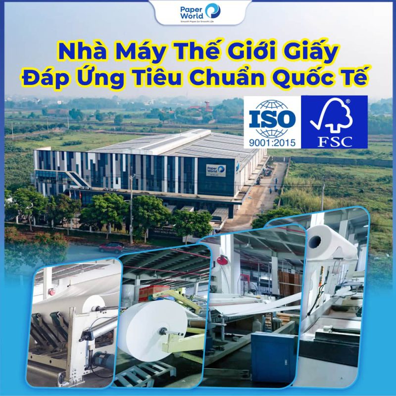 Nhà máy sản xuất giấy hiện đại theo công nghệ Nhật Bản