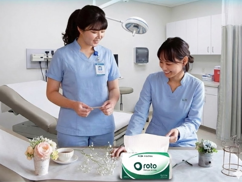 Thế Giới Giấy nhà cung cấp khăn giấy lau tay chuyên dụng cho khu vực vô trùng phòng khám