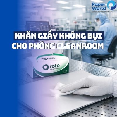 Khăn giấy không bụi cho phòng cleanroom điện tử